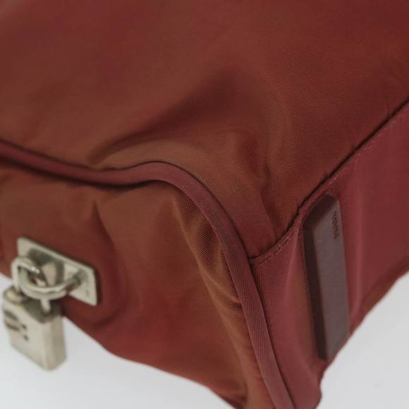 PRADA Hand Bag Nylon Red Auth ac2453 - Picture 15 of 16